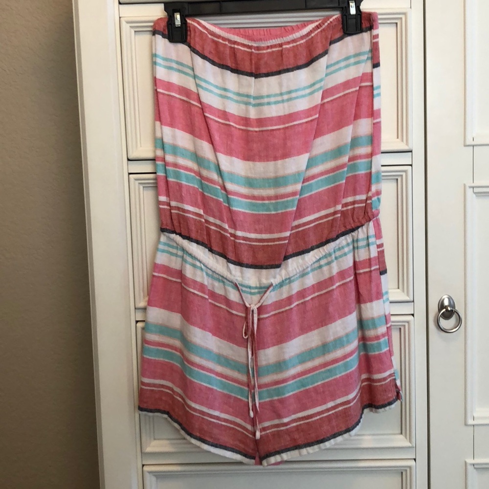 strapless romper